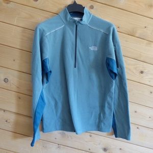 The North Face Gray Blue Fleece Lightweight Men's